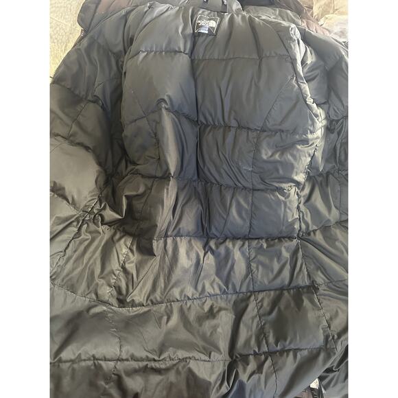 The North Face Parka Coat HyVent Goose Down Hooded Brown Winter Women’s Small - Picture 16 of 16